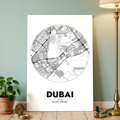 Dubai Spot Map Poster