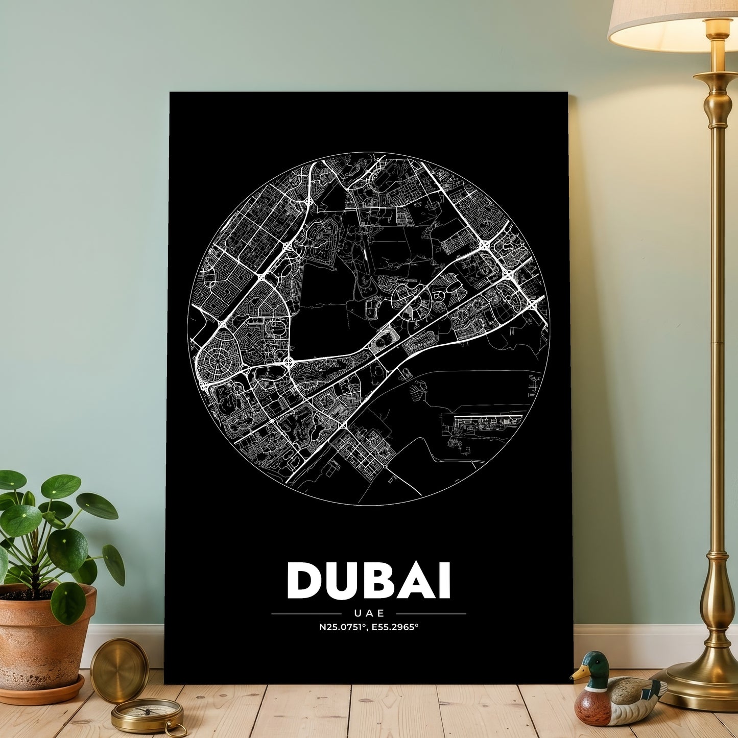 Dubai Spot Map Poster