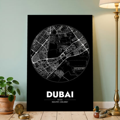 Dubai Spot Map Poster