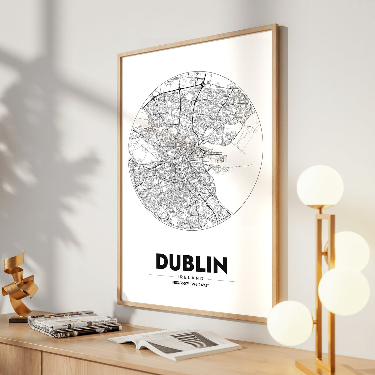 Dublin Spot Map Poster