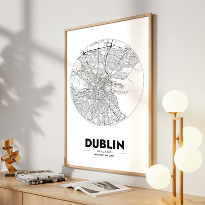 Dublin Spot Map Poster