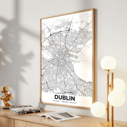 Dublin Elegant Map Poster