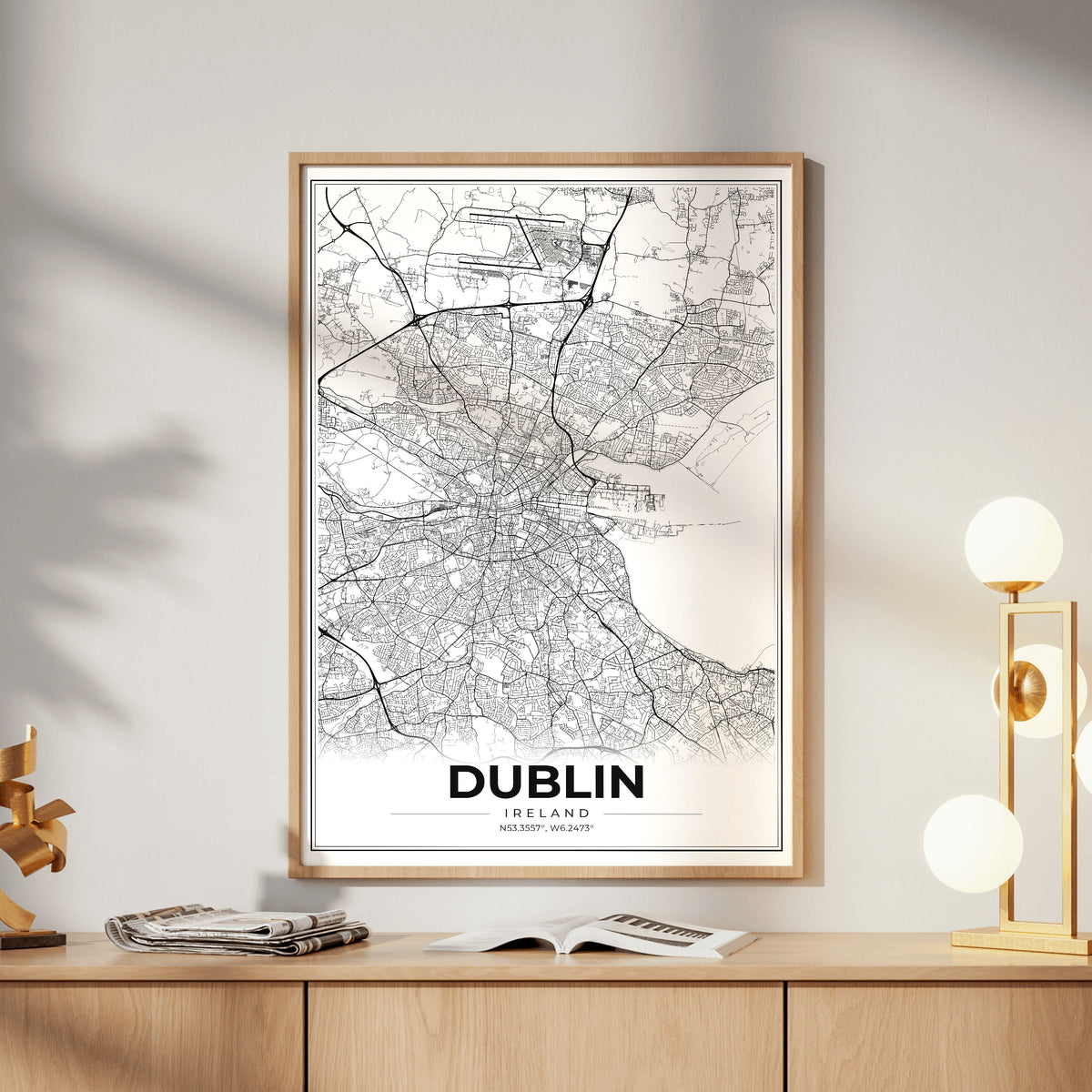 Dublin Modern Map Poster