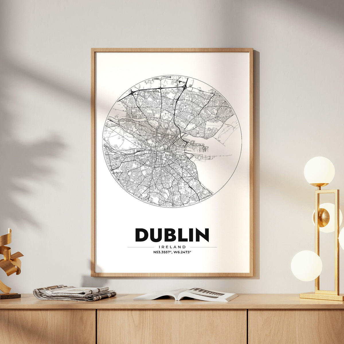 Dublin Spot Map Poster