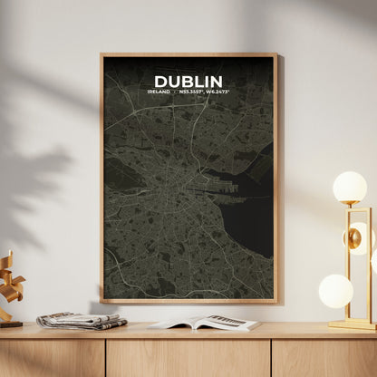 Dublin Sable Map Poster