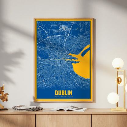Dublin Blockbuster Map Poster
