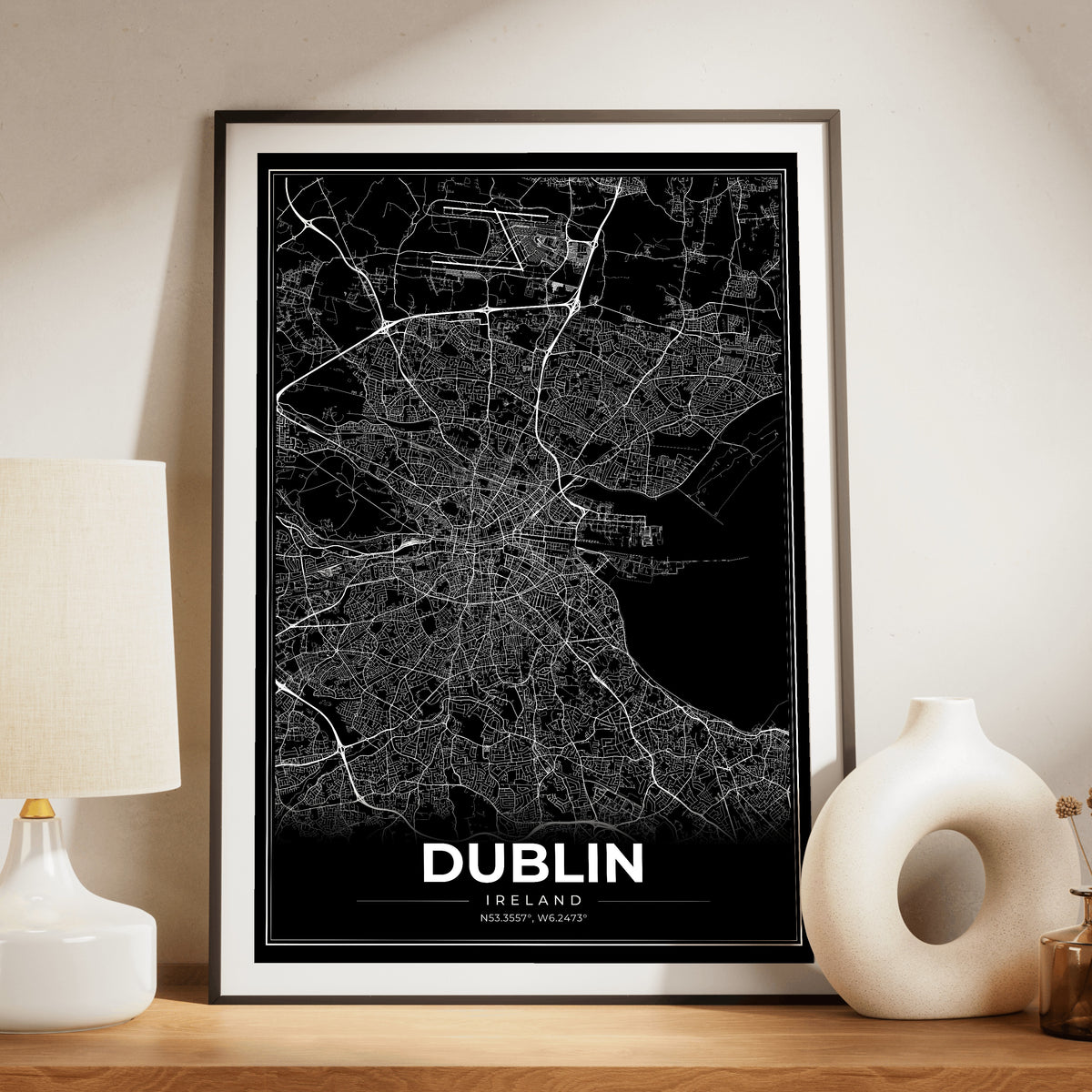 Dublin Modern Map Poster