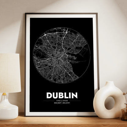 Dublin Spot Map Poster