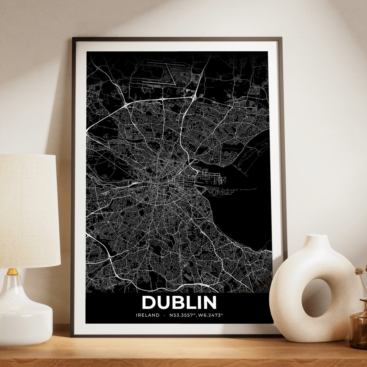 Dublin Elegant Map Poster