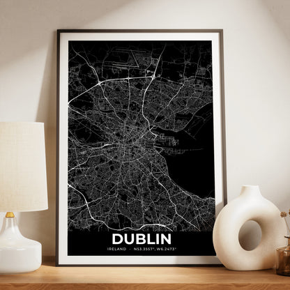 Dublin Elegant Map Poster