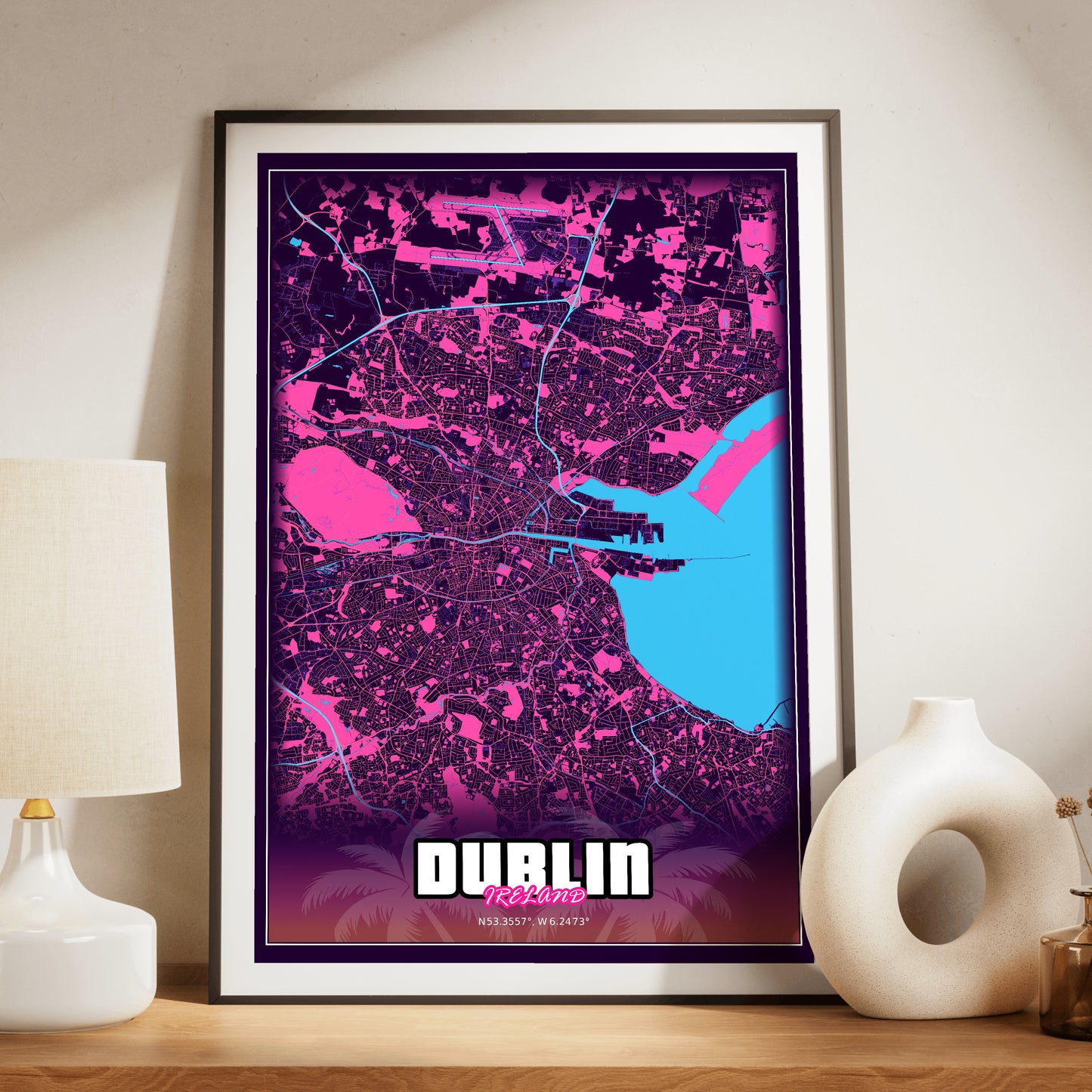 Dublin GTA Map Poster