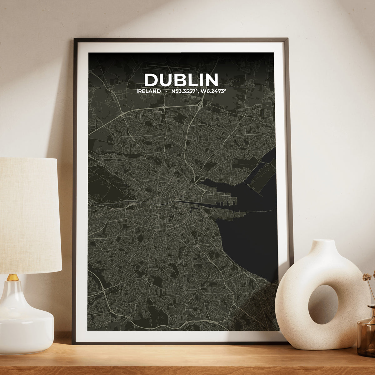 Dublin Sable Map Poster
