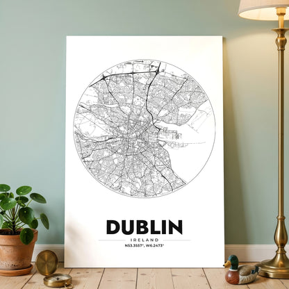 Dublin Spot Map Poster