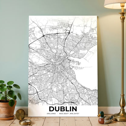 Dublin Elegant Map Poster