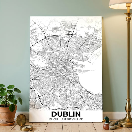 Dublin Elegant Map Poster