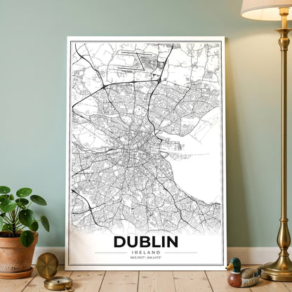 Dublin Modern Map Poster