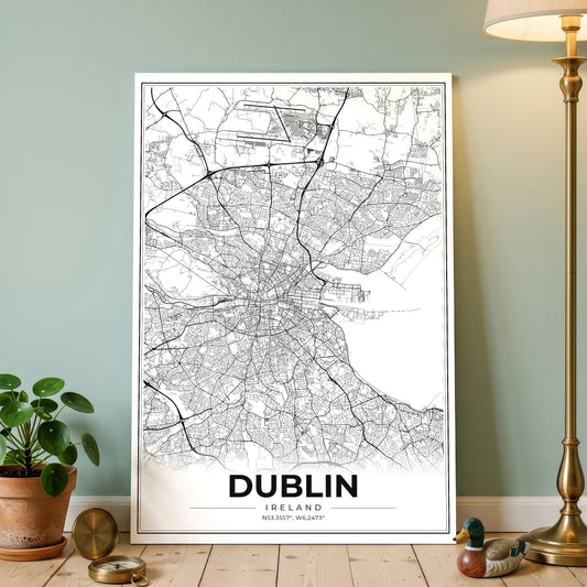 Dublin Modern Map Poster