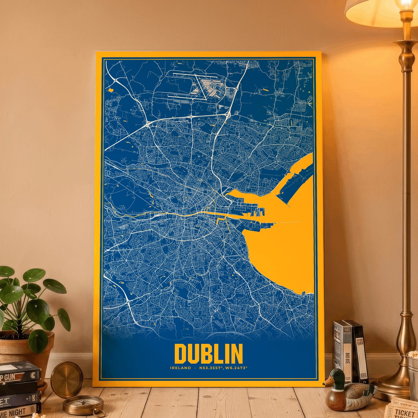 Dublin Blockbuster Map Poster
