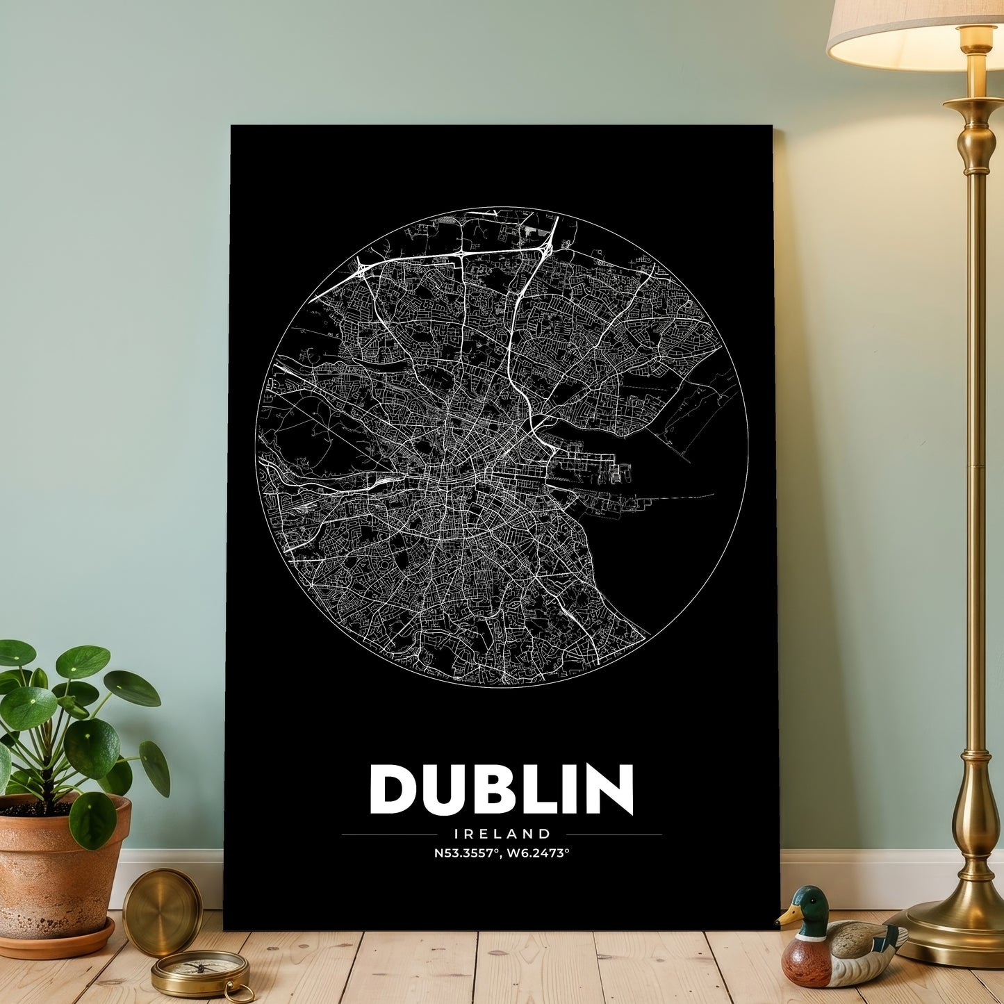 Dublin Spot Map Poster