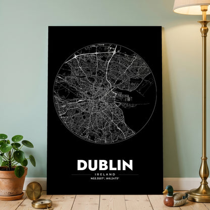 Dublin Spot Map Poster