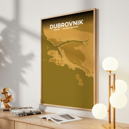 Dubrovnik Forge Map Poster