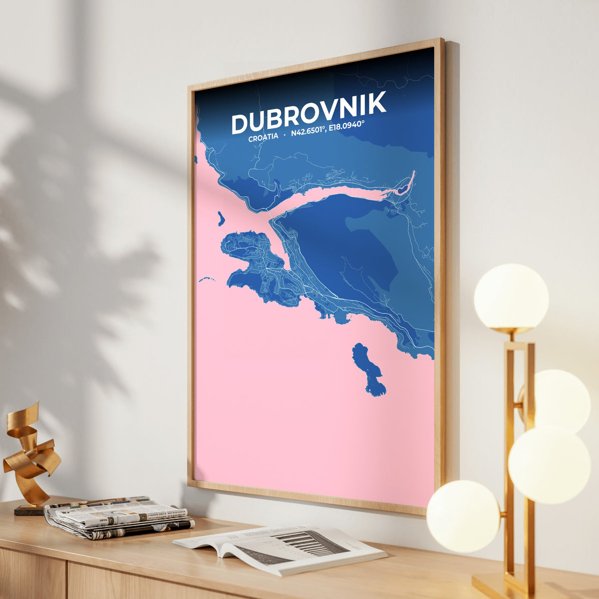 Dubrovnik Candy Map Poster