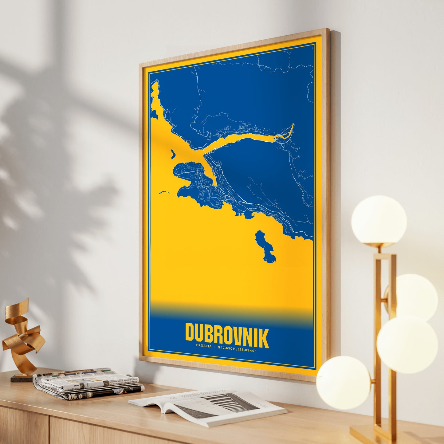 Dubrovnik Blockbuster Map Poster