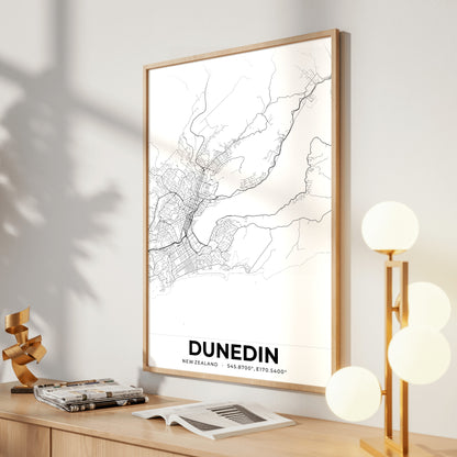 Dunedin Elegant Map Poster