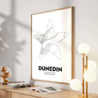 Dunedin Star Map Poster