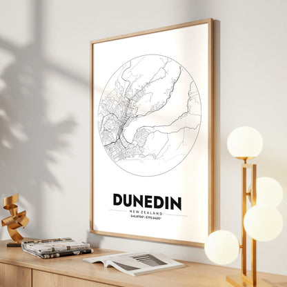 Dunedin Spot Map Poster