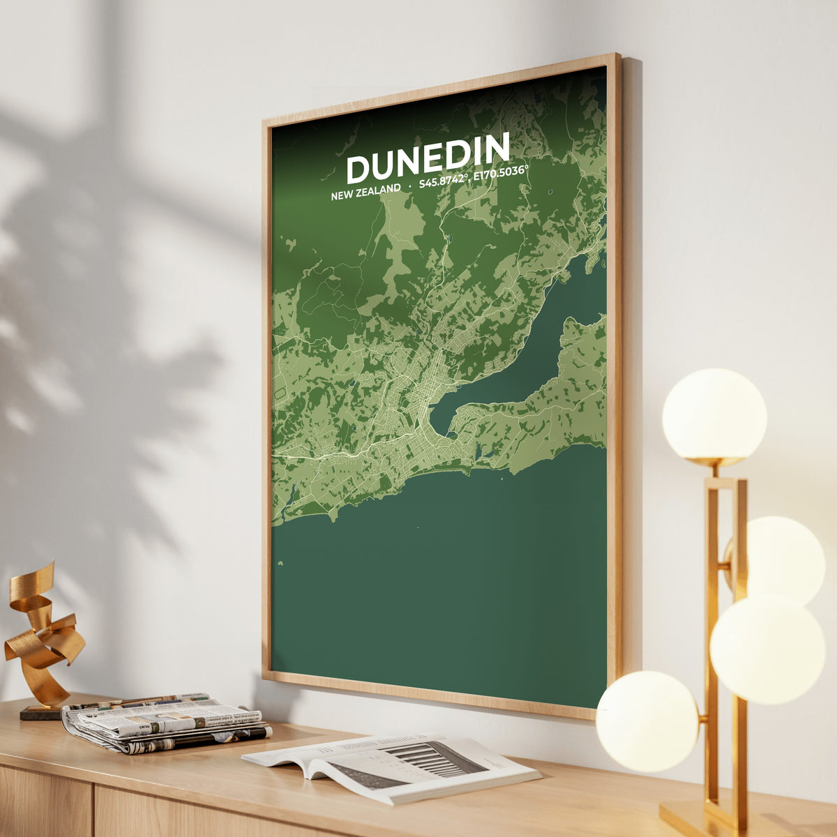 Dunedin Clay Map Poster
