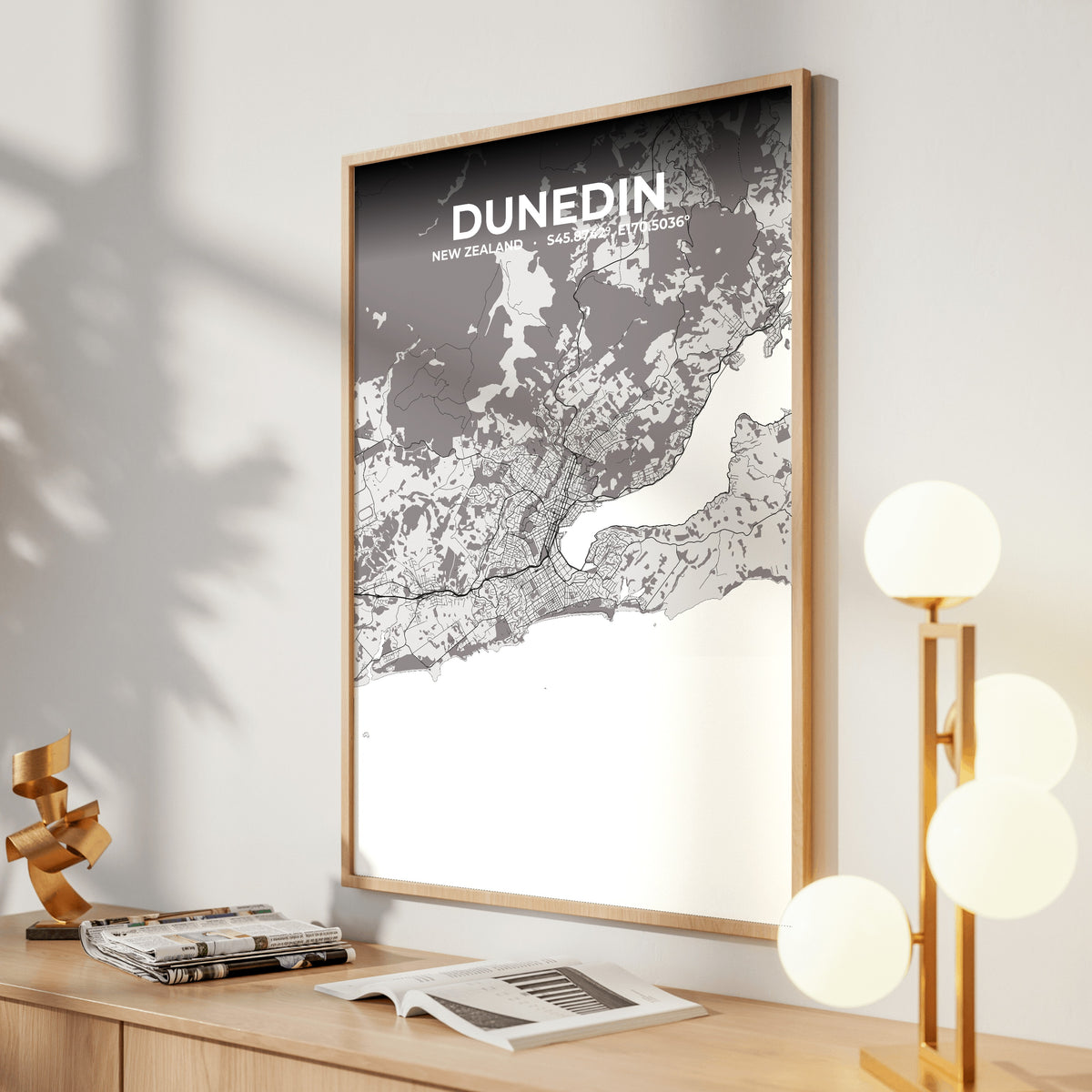 Dunedin Ash Map Poster