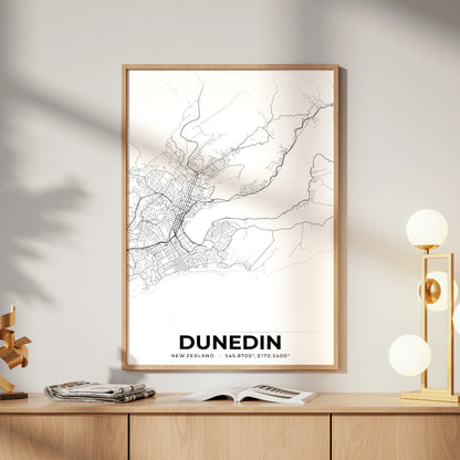 Dunedin Elegant Map Poster