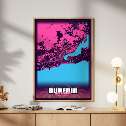 Dunedin GTA Map Poster