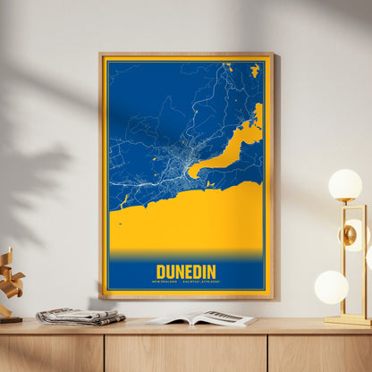 Dunedin Blockbuster Map Poster