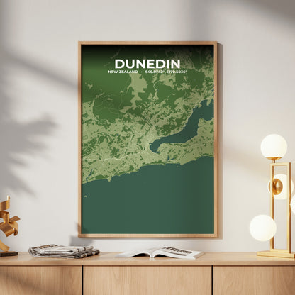 Dunedin Clay Map Poster