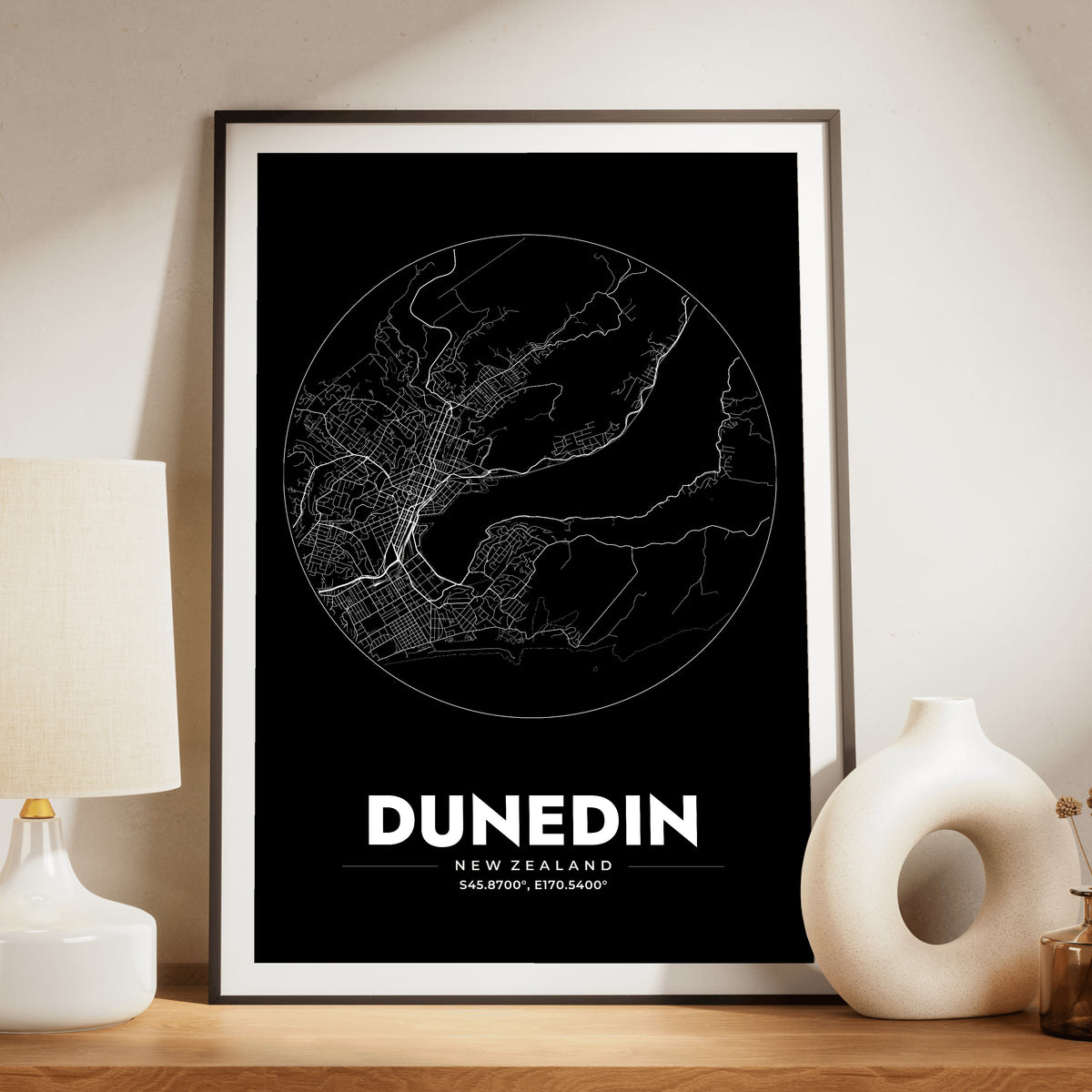 Dunedin Spot Map Poster