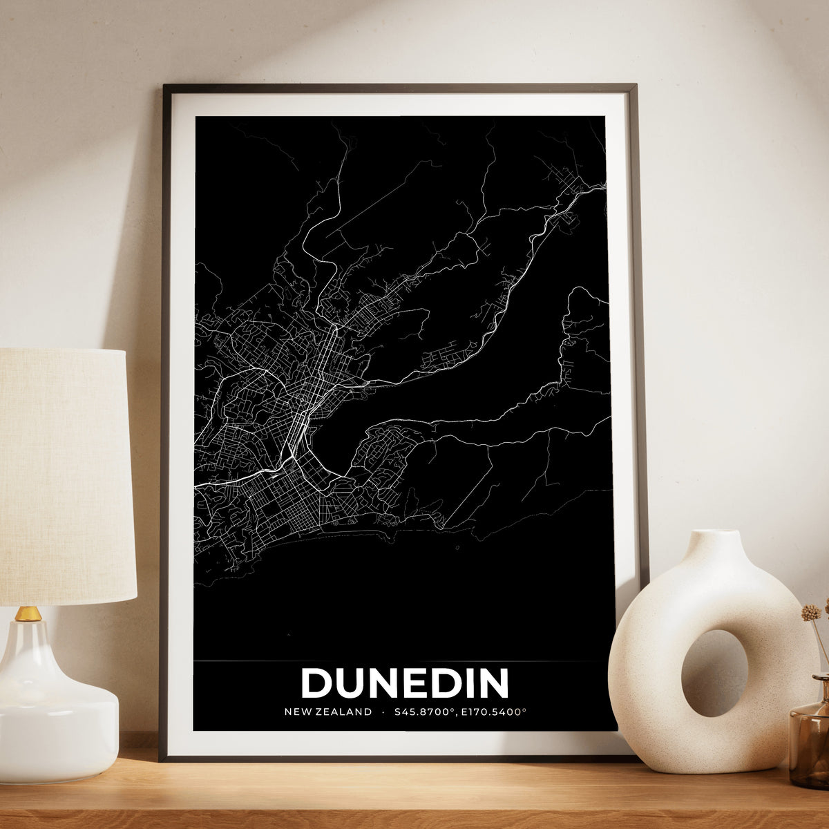 Dunedin Elegant Map Poster