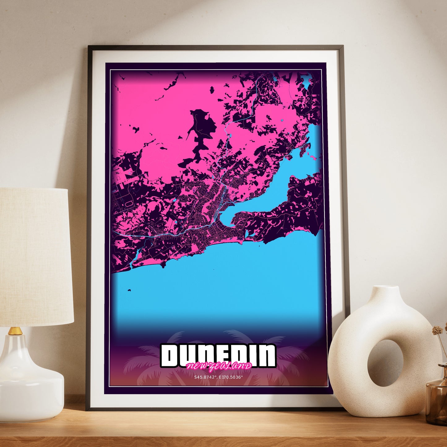 Dunedin GTA Map Poster