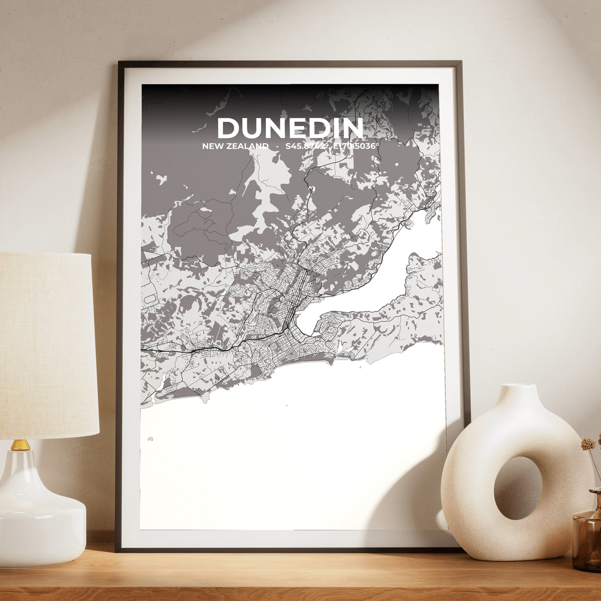 Dunedin Ash Map Poster
