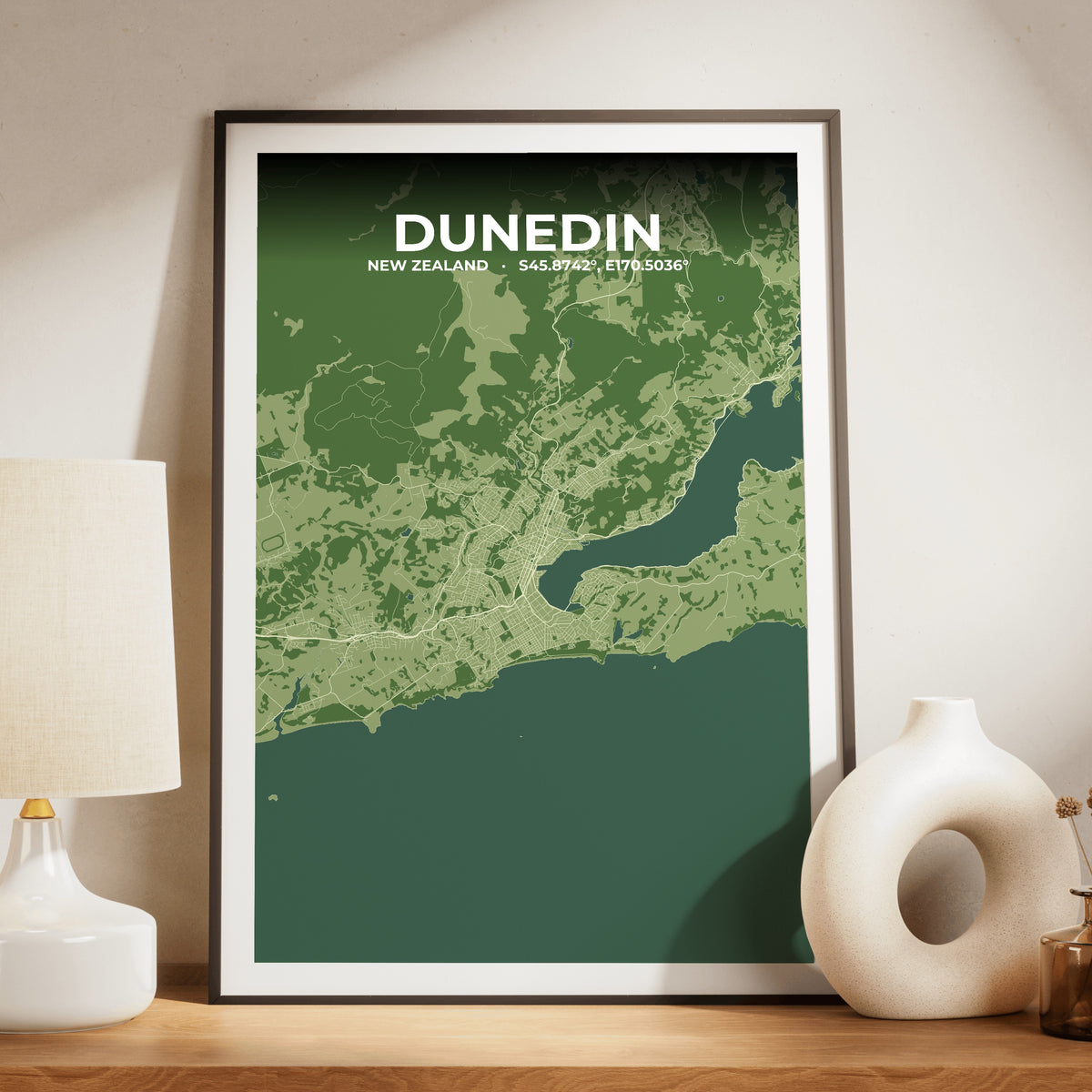 Dunedin Clay Map Poster