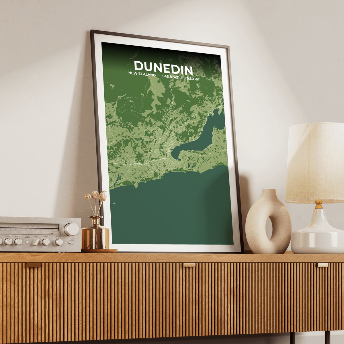 Dunedin Clay Map Poster