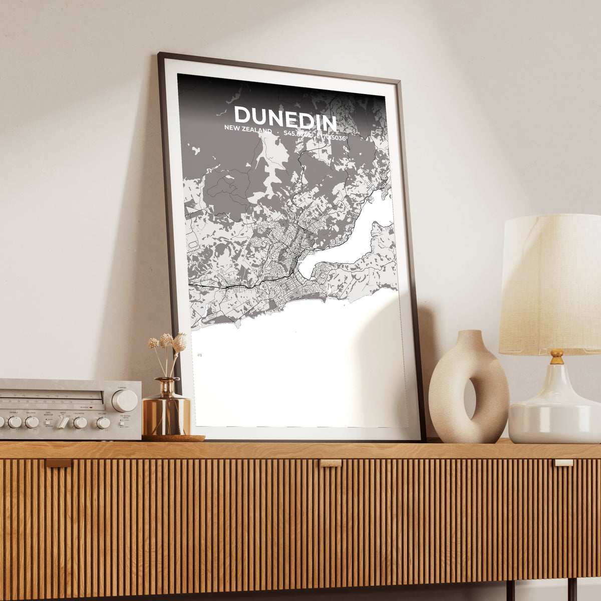 Dunedin Ash Map Poster