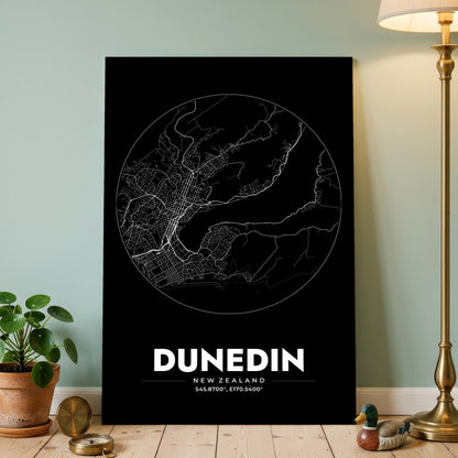 Dunedin Spot Map Poster