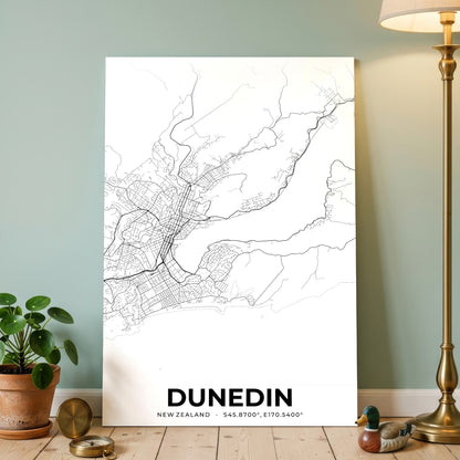 Dunedin Elegant Map Poster