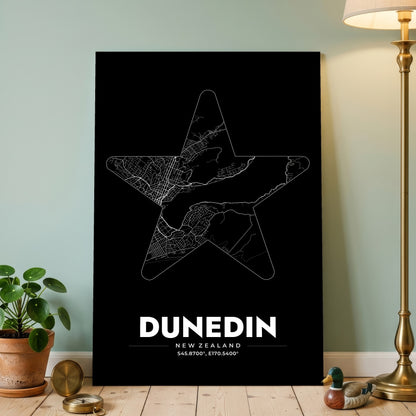 Dunedin Star Map Poster