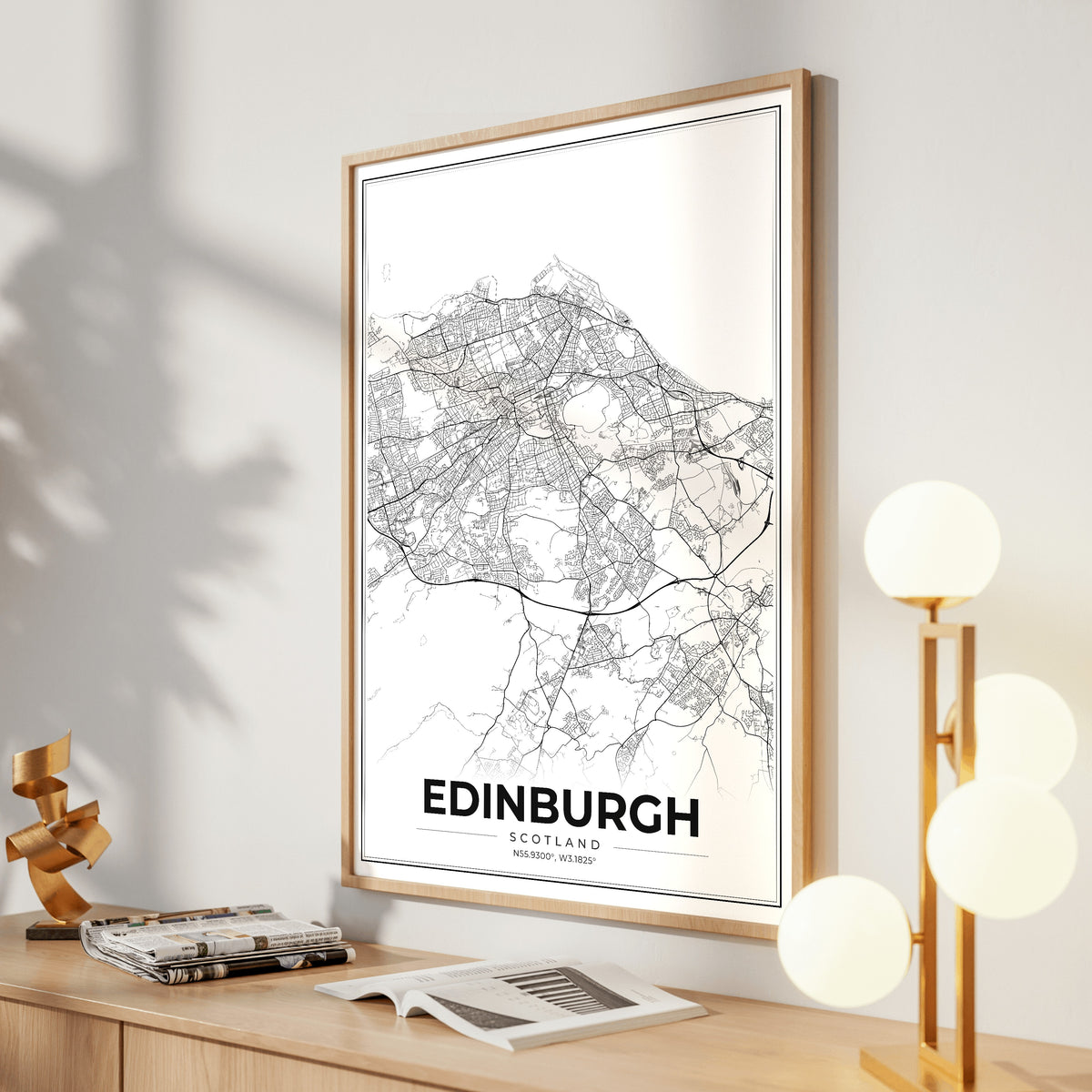 Edinburgh Modern Map Poster