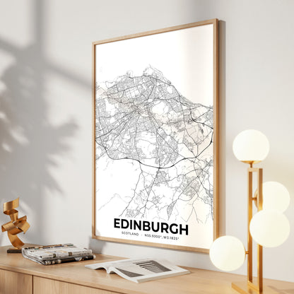 Edinburgh Elegant Map Poster