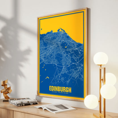 Edinburgh Blockbuster Map Poster