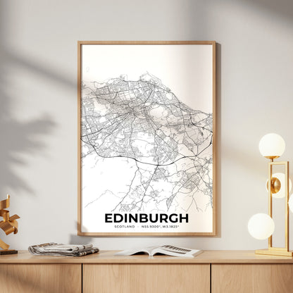 Edinburgh Elegant Map Poster